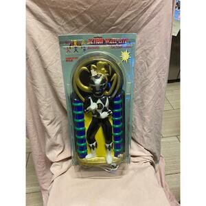 VTG 90’ Mighty Morphin Power Rangers 18 Black Ranger Blow Mold Action Wall Light